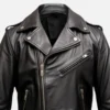 Mens Genuine Leather Biker Jacket