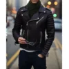 Men’s Fashion Motorcycle Leather Jacket
