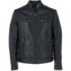 Men's Moto Leather Biker Jacket - Image 5