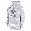 2024 New Orleans Saints Arctic Camo Salute to Service Hoodie - Image 2