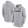 2024 Los Angeles Rams Salute to Service Long Sleeve Hooded T-Shirt