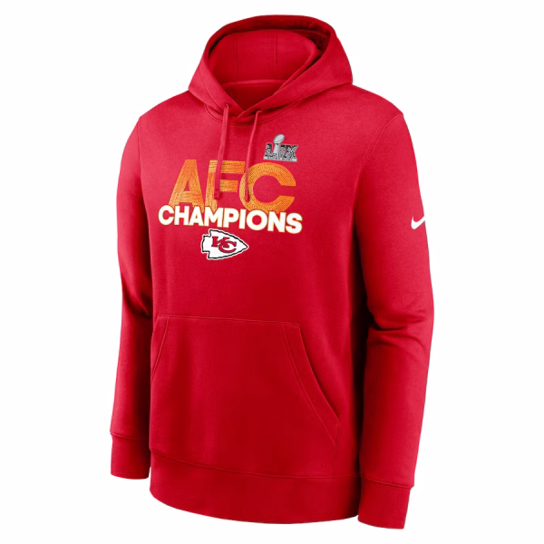 Kansas City Chiefs Nike 2024 AFC West Champions Hoodie - Image 3