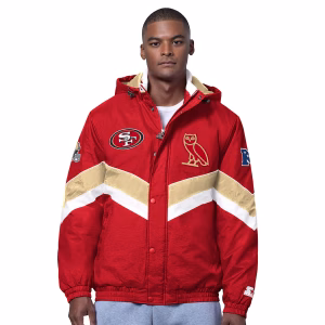 OVO x NFL San Francisco 49ers Varsity Jacket