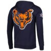 Chicago Bears Black Zip-Up Hoodie - Image 4