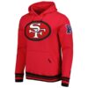 San Francisco 49ers Retro Fleece Pullover Hoodie - Image 2