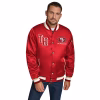 Tommy Hilfiger Scarlet San Francisco 49ers Full-Zip Varsity Jacket