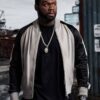 Power TV Series 50 Cent Bomber Jacket Black and White