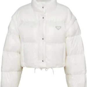 prada cropped puffer jacket