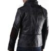 Men's Military Style Leather Jacket - Image 2