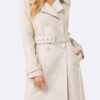 Riverdale Betty Cooper Cream Wool Trench Coat