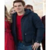 KJ Apa Riverdale Blue Cotton Hoodie