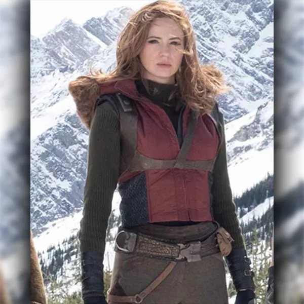 Ruby Roundhouse Jumanji The Next Level Karen Gillan Leather Vest