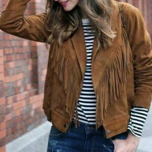 Women's Western Suede Leather Jacket