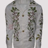 Saltburn Oliver Quick Green Leaf Embroidery White Jacket