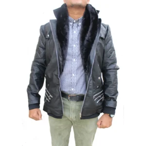 WWE Seth Rollins Black Leather Jacket