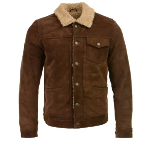 Men's Vintage Suede Leather Jacket
