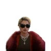Smile 2 Naomi Scott Faux Fur Leather Coat