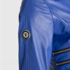 Womens Cropped Leather Jacket with Studs