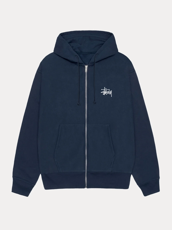 Stussy Basic Zip-Up Hoodie | Basic Stussy Zip-Up Hoodie