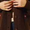 Brown Embroidered Cardigan - Image 4