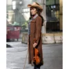 The Flash Izzy Bowin Fringe Leather Coat - Image 4