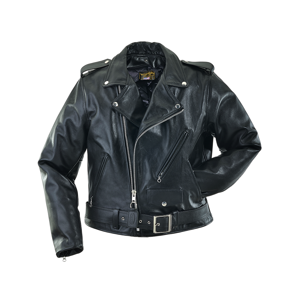 Womens Cafe Racer Leather Biker Jacket Black Cross Zipper