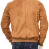Men's Suede Leather Bomber Jacket - Image 2