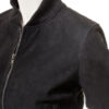Black Suede Leather Jacket Women's