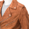 Men's Suede Motorcycle Jacket - Image 2