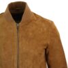 Mens Brown Classic Suede Leather Blazer - Image 2