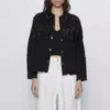Killing Eve Villanelle Fringe Denim Jacket