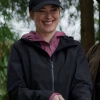 Melinda Monroe Virgin River Black Hooded Coat