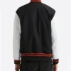 Gabriel Black and White W Letterman Jacket