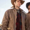 Wes Bentley Yellowstone Brown Leather Jacket