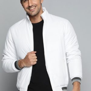 Men's Whhite Bomber Jacket