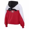 Erin Andrews San Francisco 49ers Color Block Full-Zip Hoodie - Image 3
