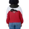 Erin Andrews San Francisco 49ers Color Block Full-Zip Hoodie - Image 5
