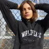 Vintage World Peace Hoodie - Image 3