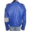 WWE Brian Kendrick Blue Leather Jacket