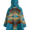 Kelly Reilly Yellowstone Blue Hooded Coat