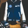 50th Season Seahawks Varsity Jacket Blue & White