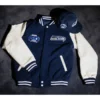 50th Season Seattle Seahawks Blue & White Varsity Jacket