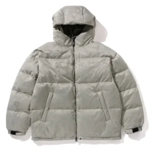 Bape Solid Camo Jacquard Down Jacket