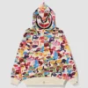 Bape x Kidsuper Camo Shark Full Zip Hoodie