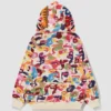 Bape x Kidsuper Camo Shark Full Zip Hoodie