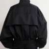 Bottega Veneta Shell Bomber Jacket Black