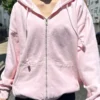 Brandy Christy Pink Zip-Up Hoodie