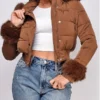 Dope Thief Liz Caribel Sierra Brown Fur Jacket