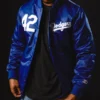Jackie Robinson Dodgers Jacket Blue
