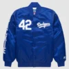 Jackie Robinson Los Angeles Dodgers 42 Jacket Blue